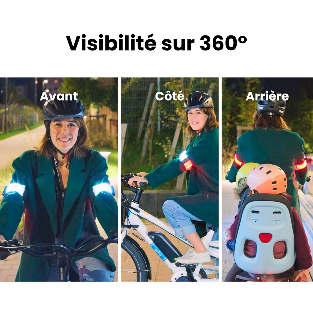 Brassards lumineux connectés