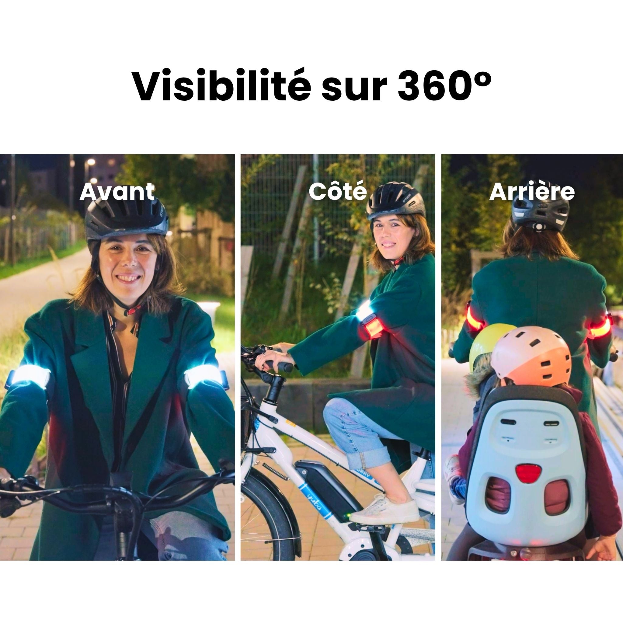 Brassards lumineux connectés