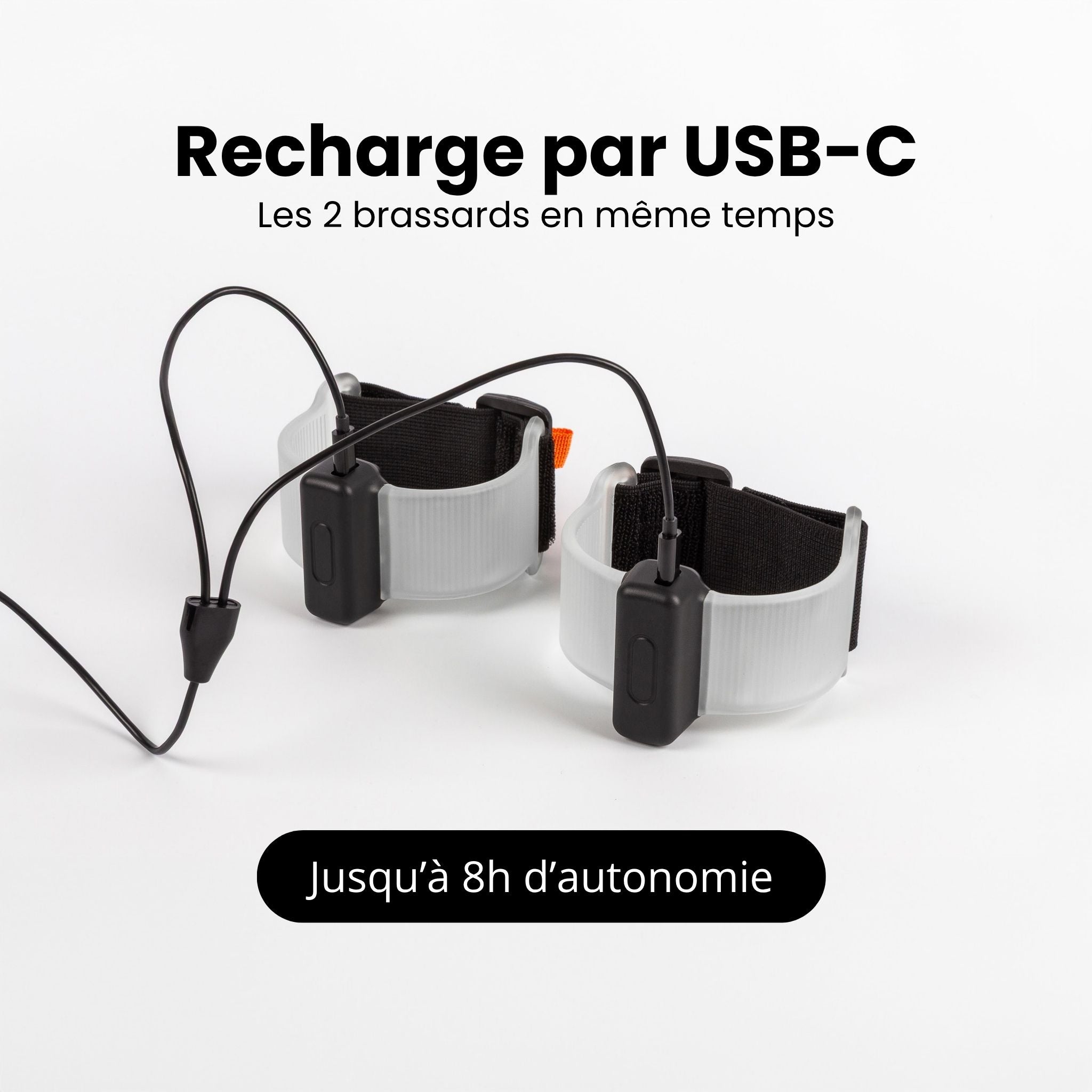 Brassards lumineux connectés