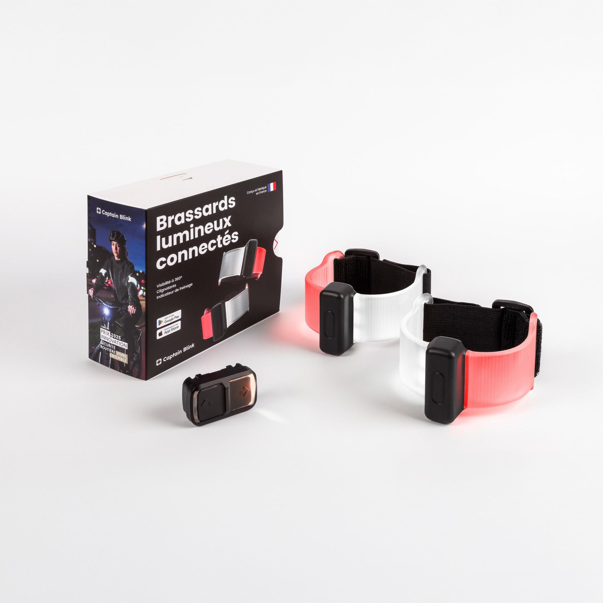Brassards lumineux connectés