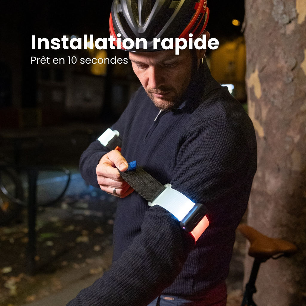 Brassards lumineux connectés