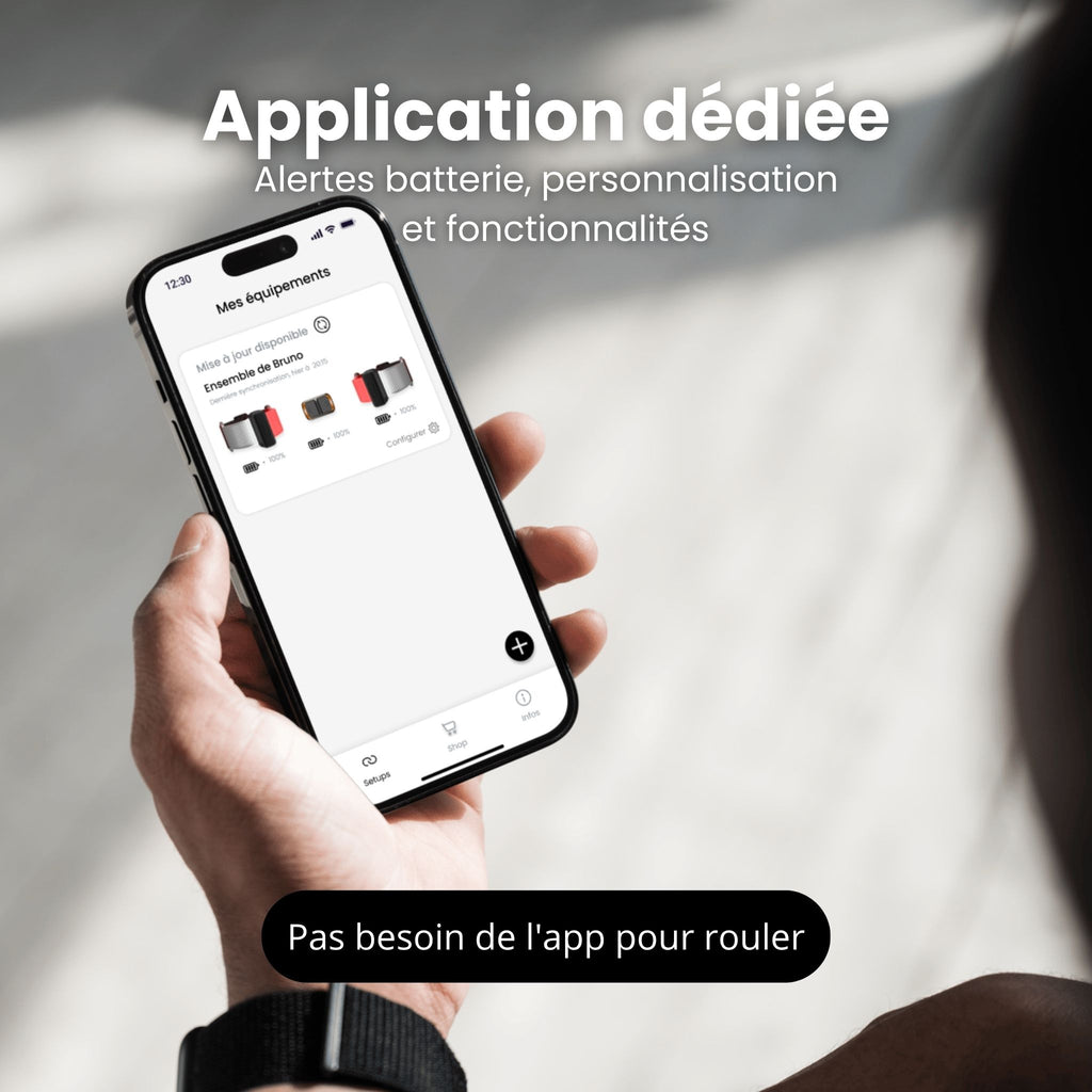 Brassards lumineux connectés
